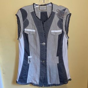 Elisa Cavaletti Striped Vest Tunic #16